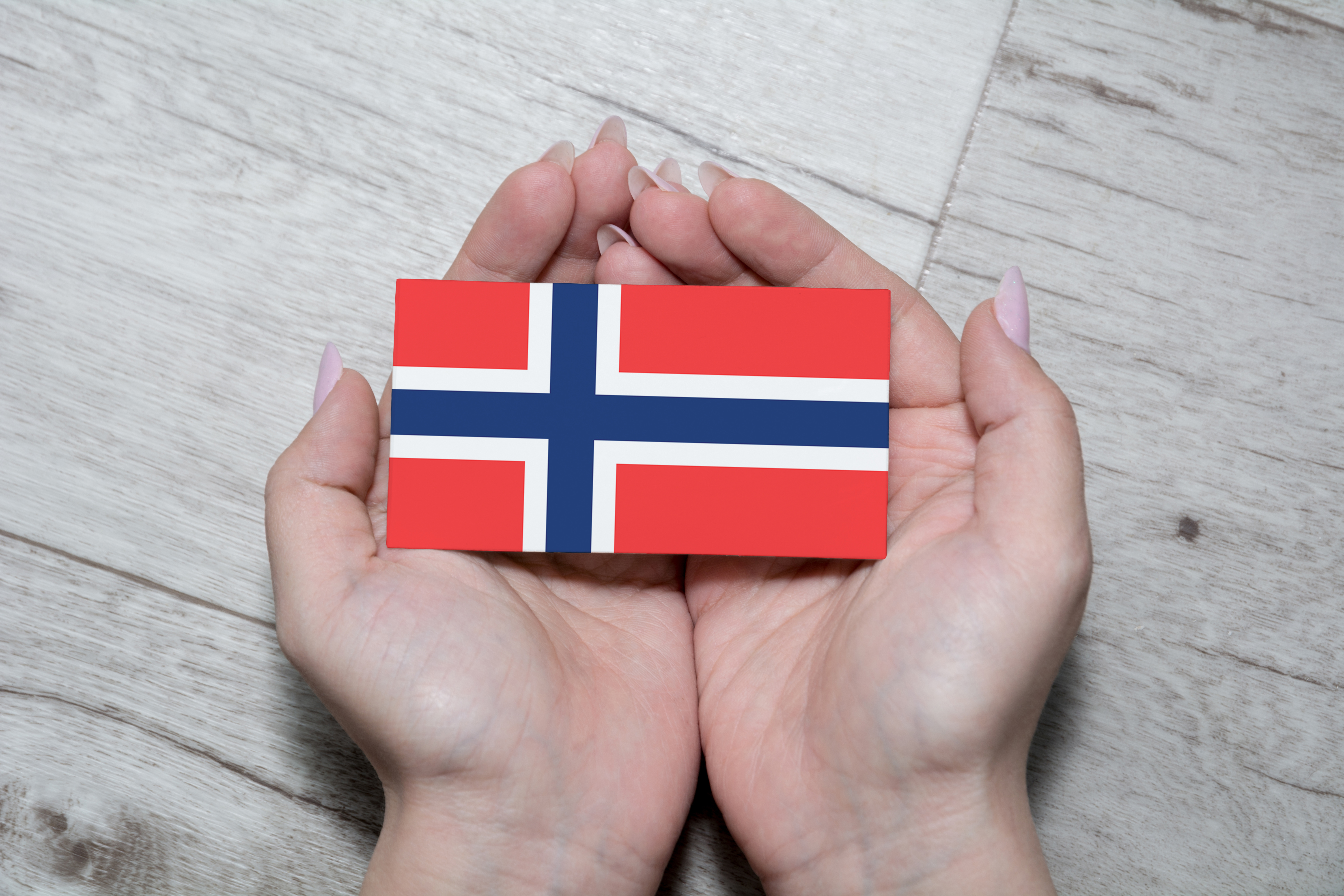 Флаг Норвегии, работа в которой доступна для иностранцев
